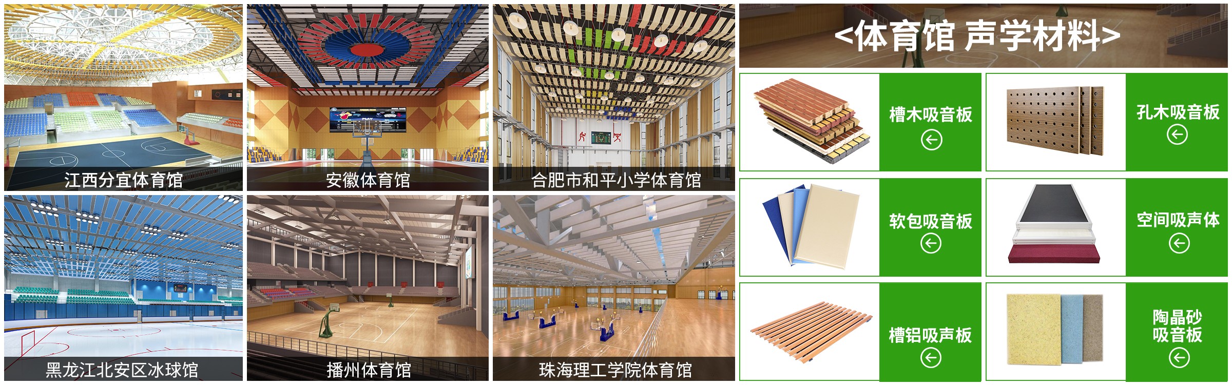 體育館聲學(xué)材料